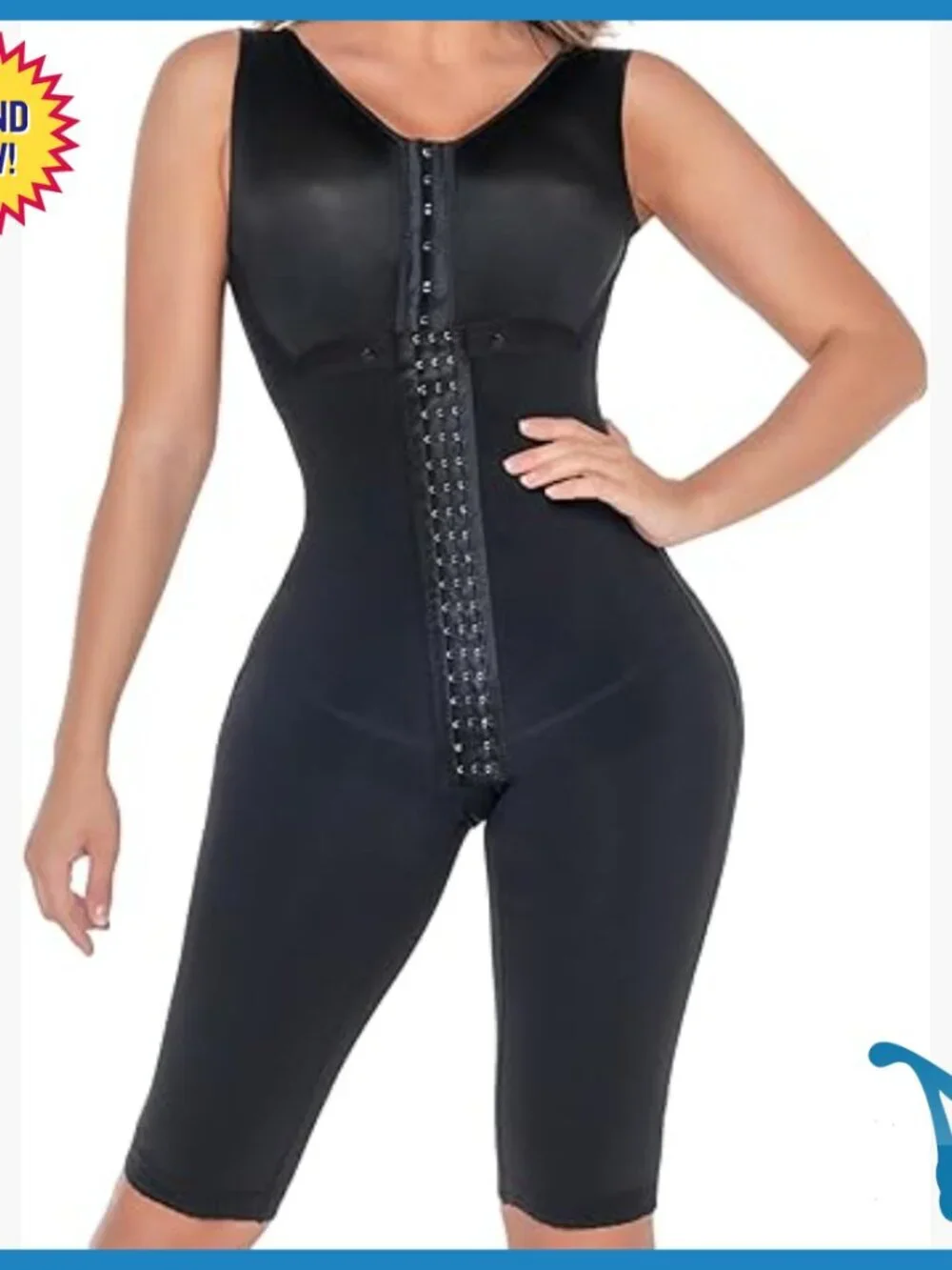 High Compression Shapewear Bodysuit Tummy Control Postpartum Support Small